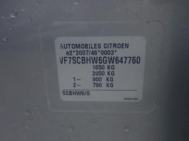 Photo 14 VIN: VF7SCBHW6GW647760 - CITROEN C3 5P 