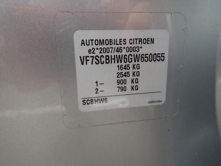 Photo 12 VIN: VF7SCBHW6GW650055 - CITROEN C3 5P 