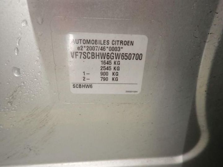 Photo 15 VIN: VF7SCBHW6GW650700 - CITROEN C3 