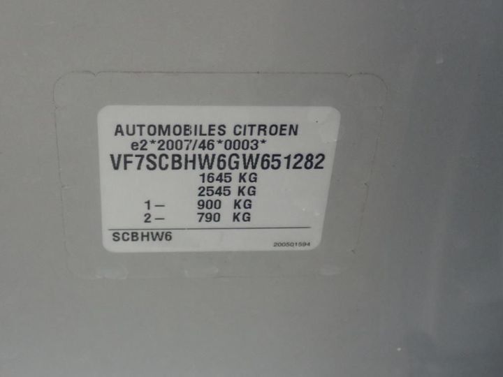 Photo 11 VIN: VF7SCBHW6GW651282 - CITROEN C3 