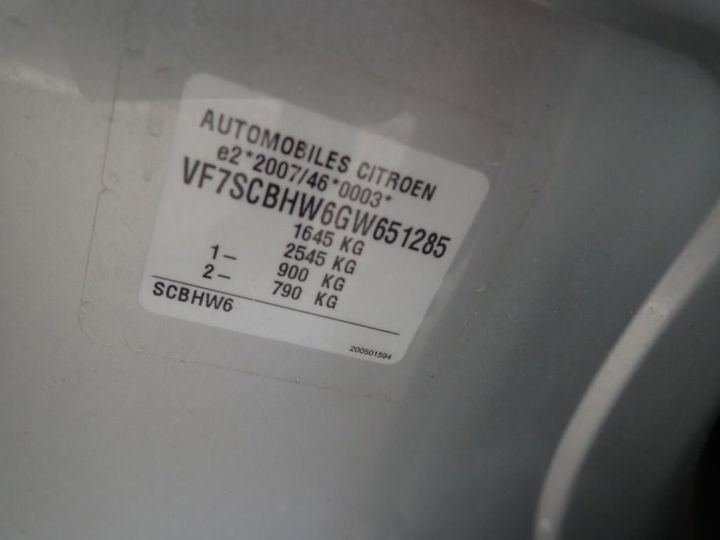 Photo 11 VIN: VF7SCBHW6GW651285 - CITROEN C3 