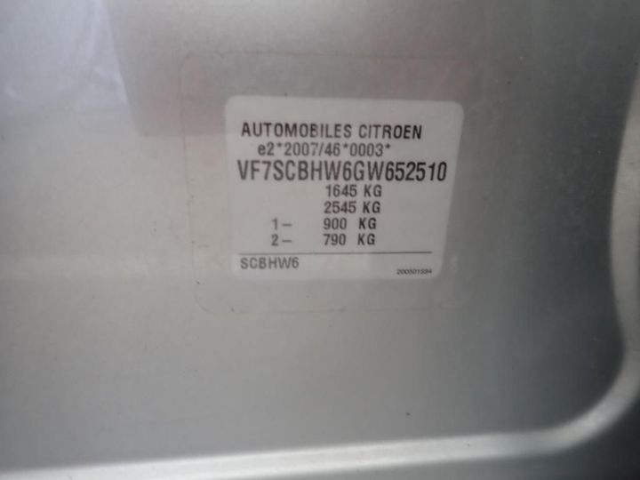 Photo 13 VIN: VF7SCBHW6GW652510 - CITROEN C3 