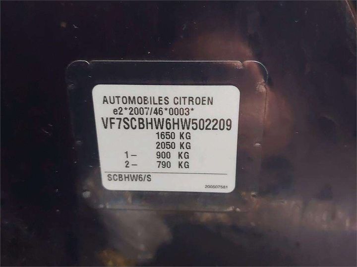 Photo 8 VIN: VF7SCBHW6HW502209 - CITROEN C3 