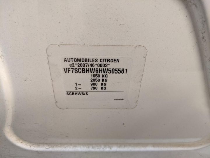 Photo 14 VIN: VF7SCBHW6HW505561 - CITROEN C3 