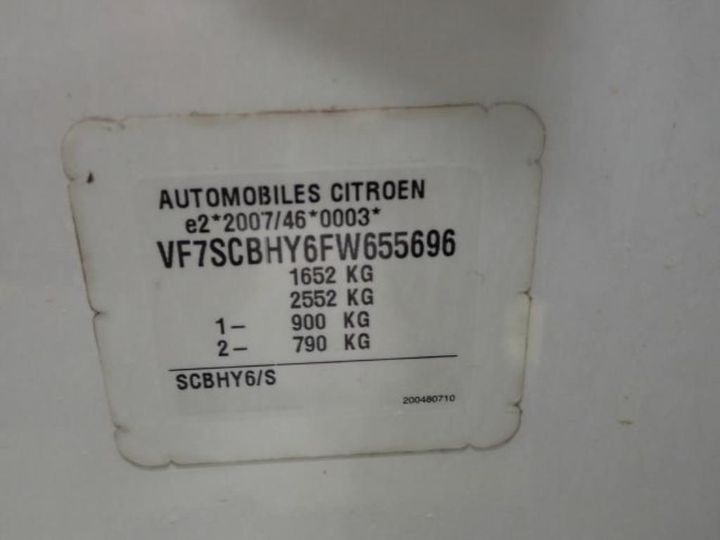 Photo 13 VIN: VF7SCBHY6FW655696 - CITROEN C3 5P ENTREPRISE (2 SEATS) 