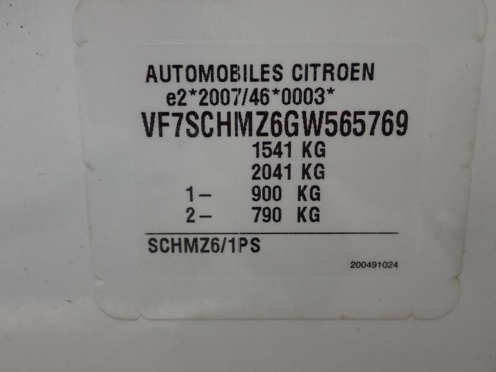 Photo 12 VIN: VF7SCHMZ6GW565769 - CITROEN C3 