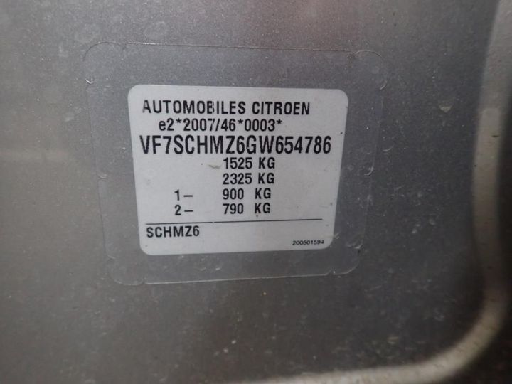 Photo 12 VIN: VF7SCHMZ6GW654786 - CITROEN C3 5P 