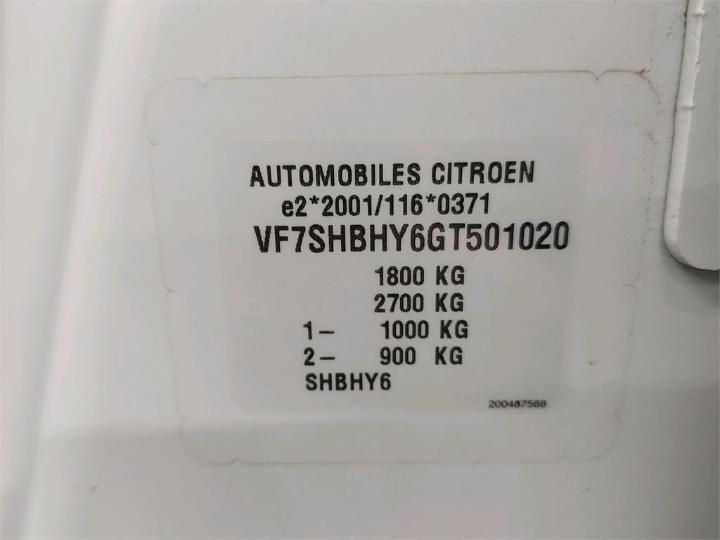 Photo 6 VIN: VF7SHBHY6GT501020 - CITROEN C3 PICASSO 