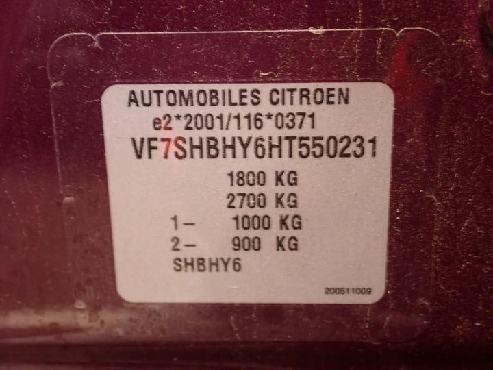 Photo 8 VIN: VF7SHBHY6HT550231 - CITROEN C3 PICASSO 