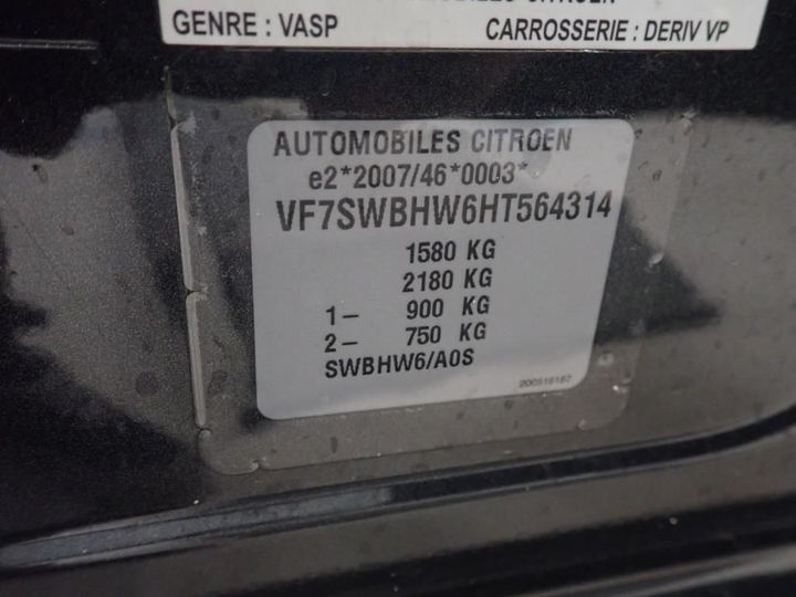 Photo 12 VIN: VF7SWBHW6HT564314 - CITROEN C3 5P ENTREPRISE (2 SEATS) 