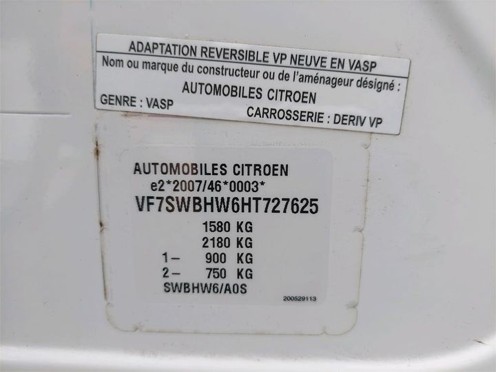 Photo 8 VIN: VF7SWBHW6HT727625 - CITROEN C3 