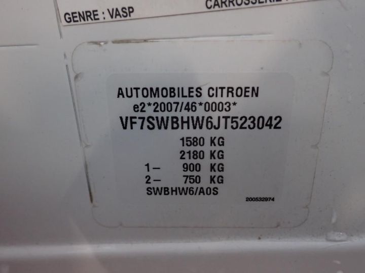 Photo 7 VIN: VF7SWBHW6JT523042 - CITROEN C3 AFFAIRE 