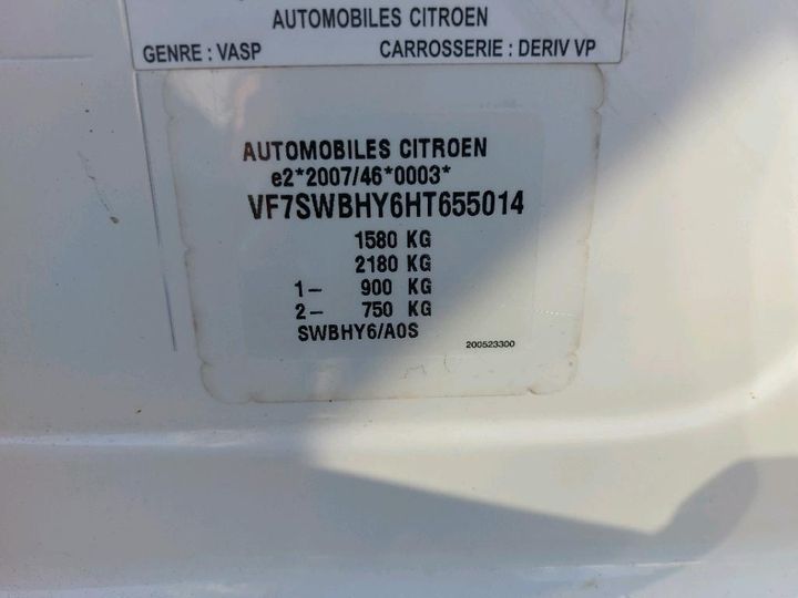 Photo 8 VIN: VF7SWBHY6HT655014 - CITROEN C3 