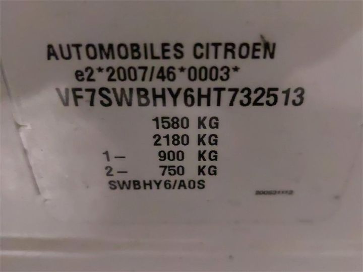 Photo 8 VIN: VF7SWBHY6HT732513 - CITROEN C3 