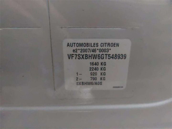 Photo 8 VIN: VF7SXBHW6GT548939 - CITROEN C3 