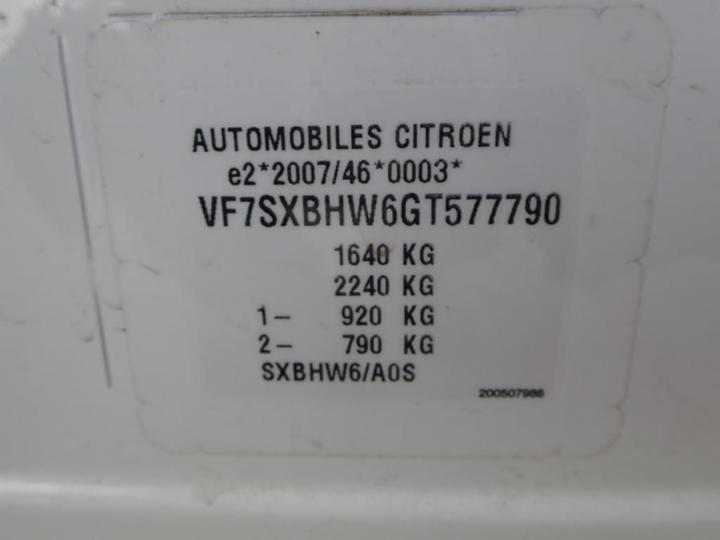 Photo 11 VIN: VF7SXBHW6GT577790 - CITROEN C3 5P 