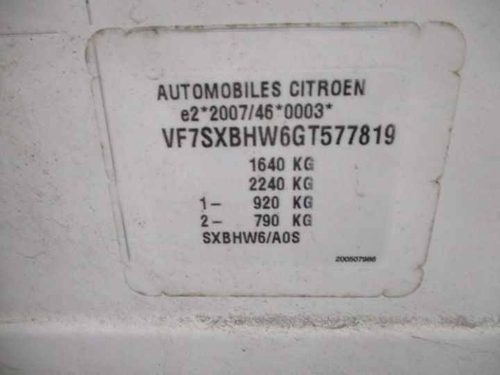 Photo 11 VIN: VF7SXBHW6GT577819 - CITROEN C3 5P 