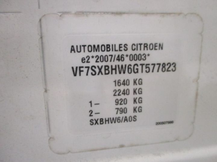 Photo 11 VIN: VF7SXBHW6GT577823 - CITROEN C3 5P 