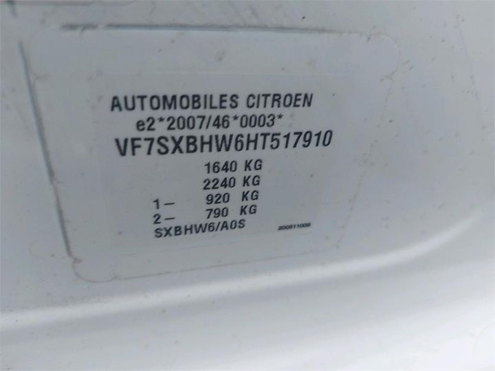 Photo 8 VIN: VF7SXBHW6HT517910 - CITROEN C3 