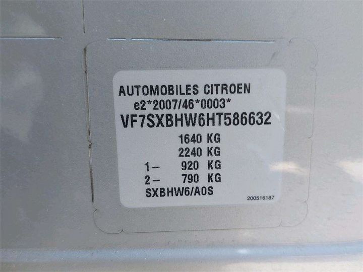 Photo 8 VIN: VF7SXBHW6HT586632 - CITROEN C3 