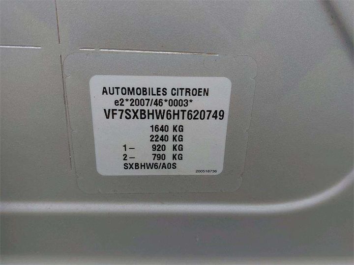 Photo 8 VIN: VF7SXBHW6HT620749 - CITROEN C3 