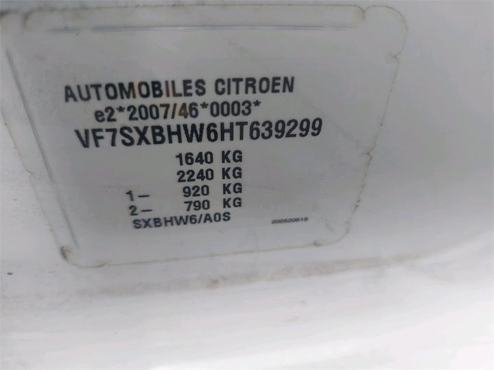 Photo 8 VIN: VF7SXBHW6HT639299 - CITROEN C3 