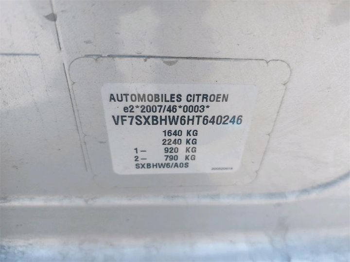 Photo 8 VIN: VF7SXBHW6HT640246 - CITROEN C3 