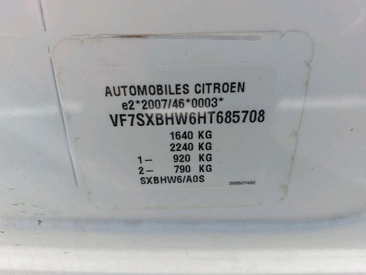 Photo 8 VIN: VF7SXBHW6HT685708 - CITROEN C3 