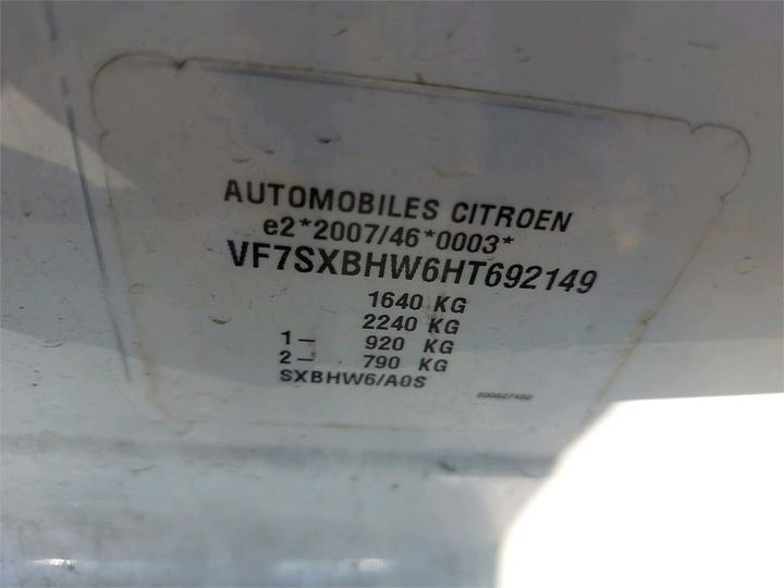 Photo 8 VIN: VF7SXBHW6HT692149 - CITROEN C3 