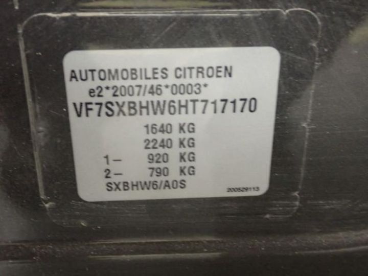 Photo 12 VIN: VF7SXBHW6HT717170 - CITROEN C3 