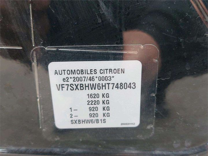 Photo 8 VIN: VF7SXBHW6HT748043 - CITROEN C3 