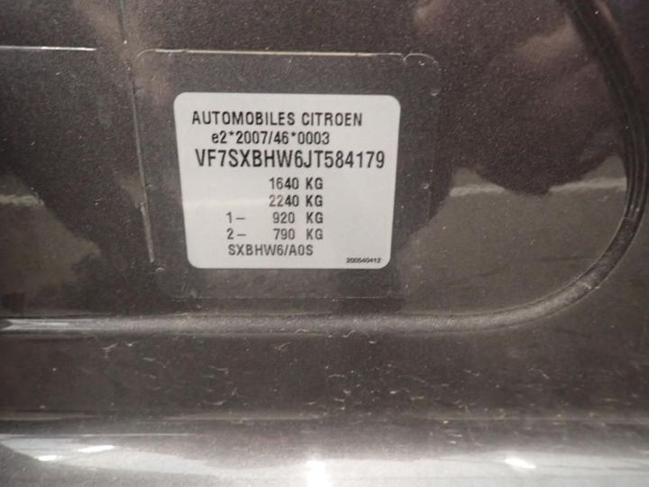 Photo 27 VIN: VF7SXBHW6JT584179 - CITROEN C3 