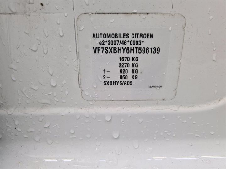 Photo 8 VIN: VF7SXBHY6HT596139 - CITROEN C3 