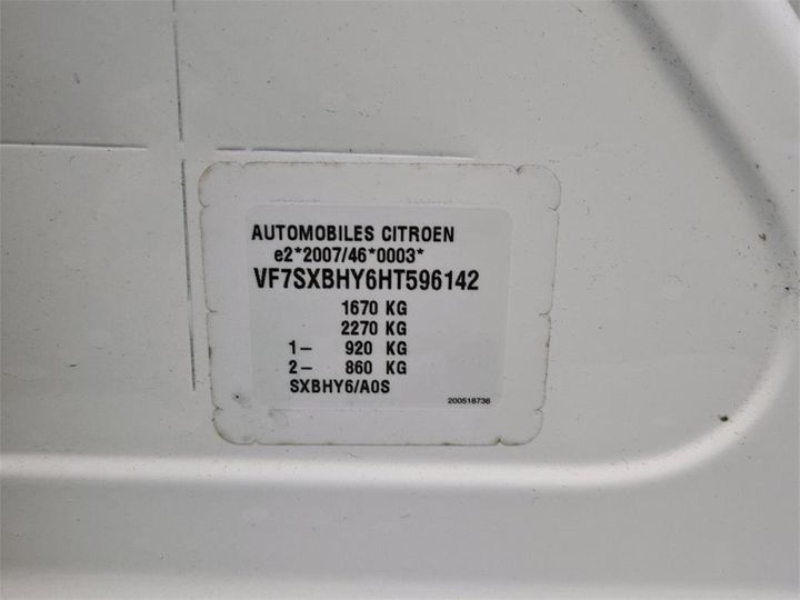 Photo 8 VIN: VF7SXBHY6HT596142 - CITROEN C3 