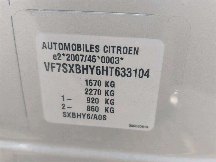 Photo 8 VIN: VF7SXBHY6HT633104 - CITROEN C3 