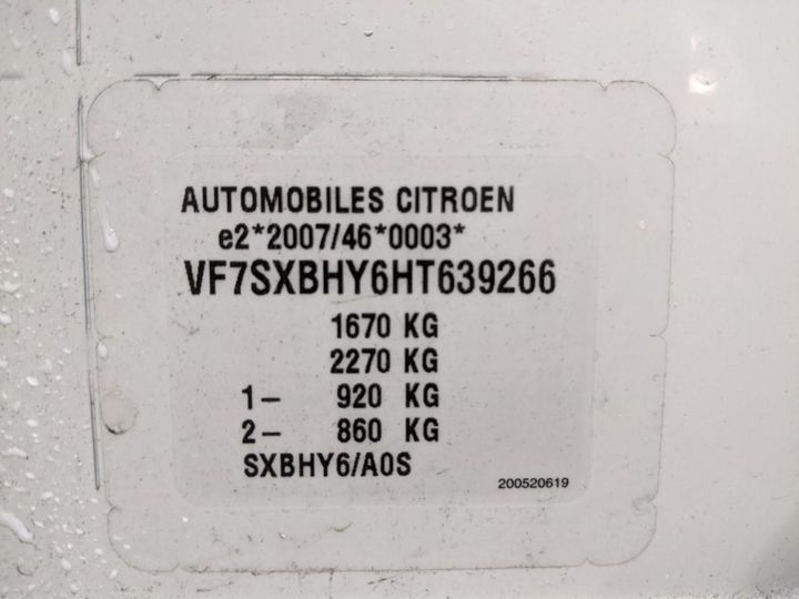 Photo 14 VIN: VF7SXBHY6HT639266 - CITROEN C3 