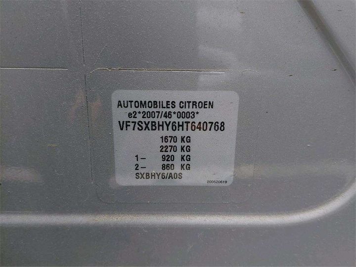 Photo 8 VIN: VF7SXBHY6HT640768 - CITROEN C3 