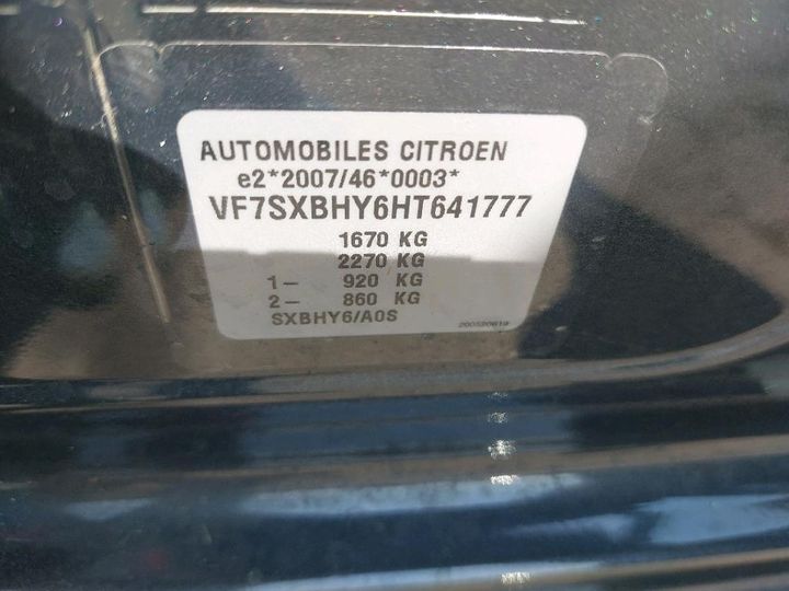 Photo 8 VIN: VF7SXBHY6HT641777 - CITROEN C3 