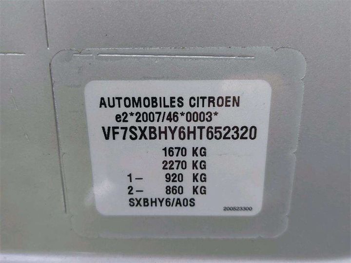 Photo 8 VIN: VF7SXBHY6HT652320 - CITROEN C3 