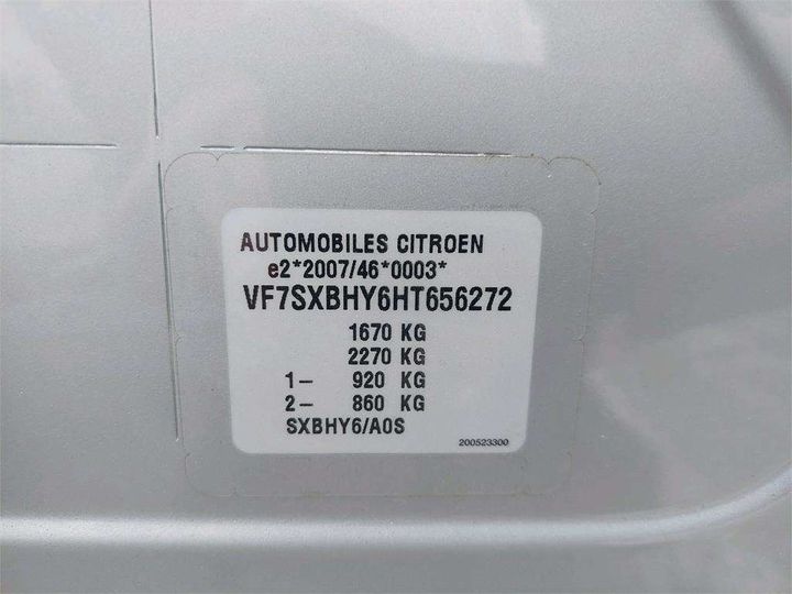 Photo 8 VIN: VF7SXBHY6HT656272 - CITROEN C3 