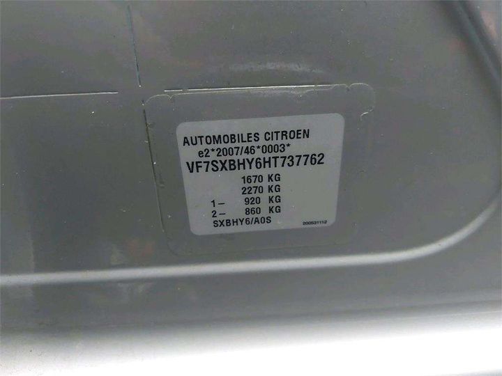 Photo 8 VIN: VF7SXBHY6HT737762 - CITROEN C3 