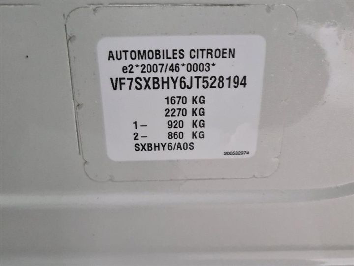 Photo 8 VIN: VF7SXBHY6JT528194 - CITROEN C3 