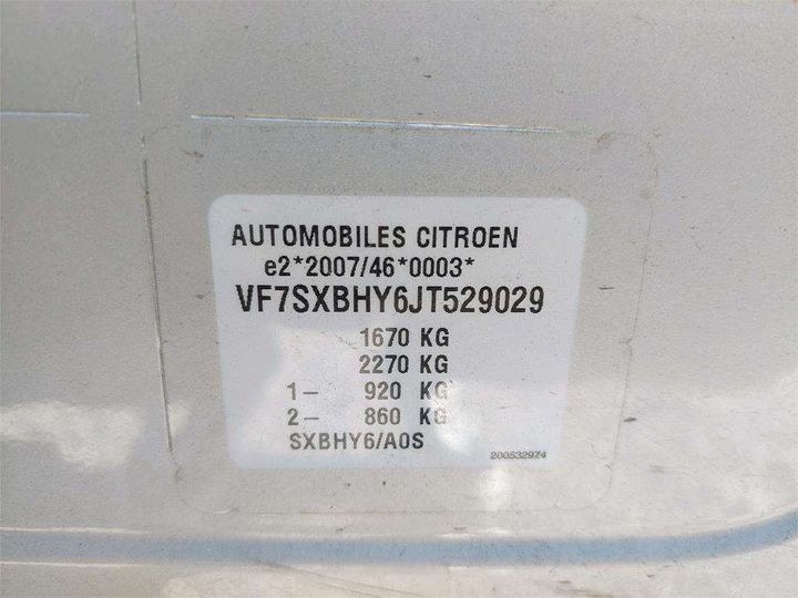 Photo 8 VIN: VF7SXBHY6JT529029 - CITROEN C3 