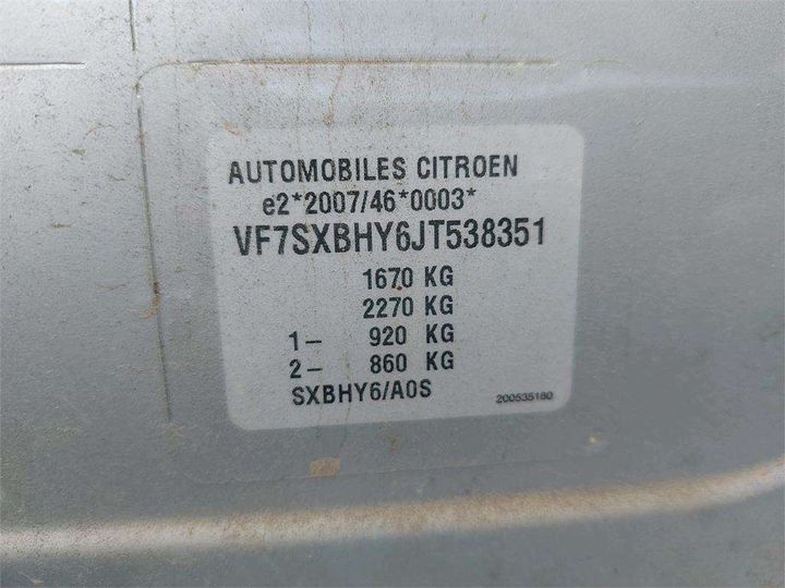 Photo 8 VIN: VF7SXBHY6JT538351 - CITROEN C3 