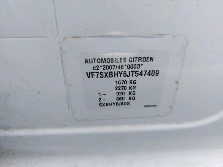 Photo 8 VIN: VF7SXBHY6JT547409 - CITROEN C3 