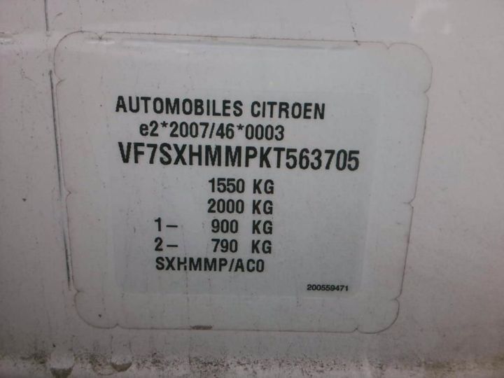 Photo 8 VIN: VF7SXHMMPKT563705 - CITROEN C3 