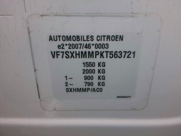 Photo 8 VIN: VF7SXHMMPKT563721 - CITROEN C3 