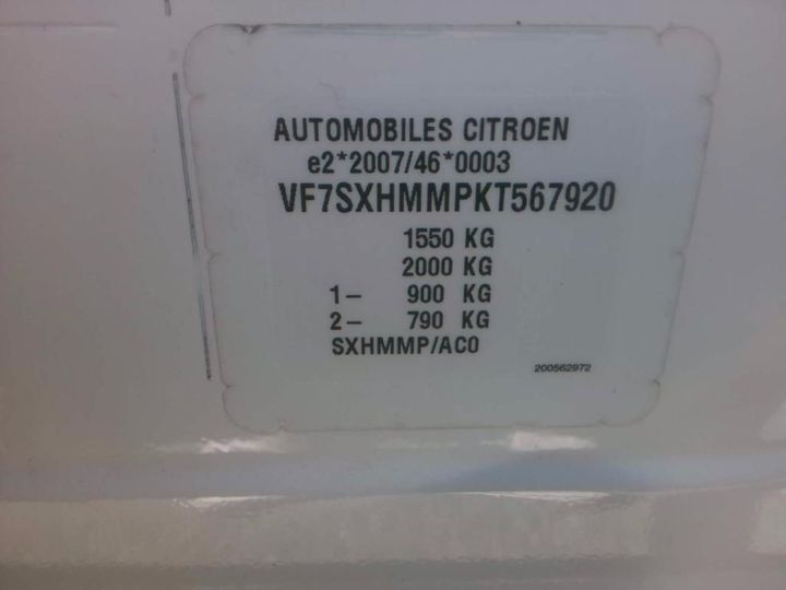 Photo 8 VIN: VF7SXHMMPKT567920 - CITROEN C3 5P 