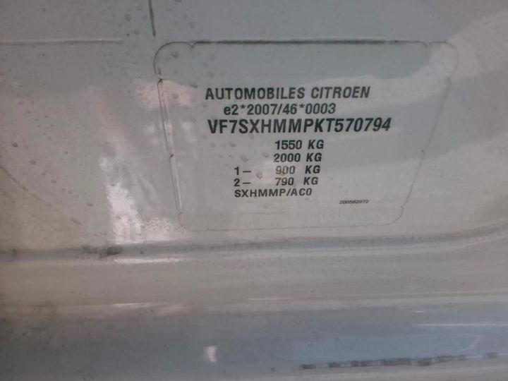 Photo 9 VIN: VF7SXHMMPKT570794 - CITROEN C3 