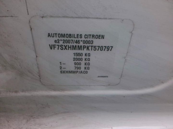 Photo 8 VIN: VF7SXHMMPKT570797 - CITROEN C3 5P 